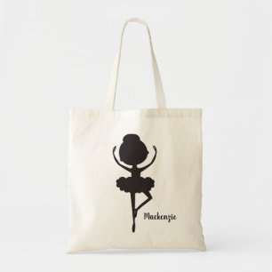 Niedliche Ballerina Tote Tasche mit Personalisiert