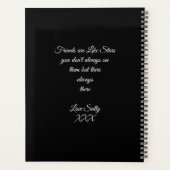 Niedliche Ballerina und Cat Night Sky Planer (Rückseite)