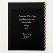 Niedliche Ballerina und Cat Night Sky Planer (Rückseite)