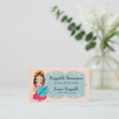 Niedliche Ballerina Visitenkarte (Stehend Vorderseite)