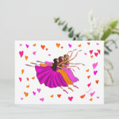 Niedliche Ballerinas Tanzen und Springen (Stehend Vorderseite)