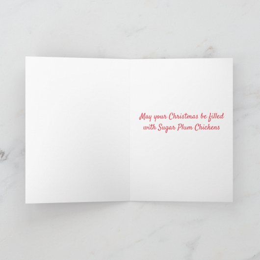 Niedliche Ballet Chips Weihnachtskarte Karte (Innenseite)