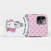 Niedliche Ballettprinzessin Alt-Englisch Sheepdog Case-Mate iPhone Hülle (Rückseite (Horizontal))