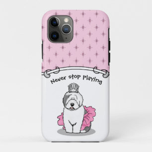 Niedliche Ballettprinzessin Alt-Englisch Sheepdog Case-Mate iPhone Hülle