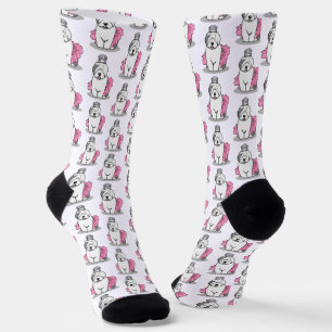 Niedliche Ballettprinzessin Alt-Englisch Sheepdog  Socken