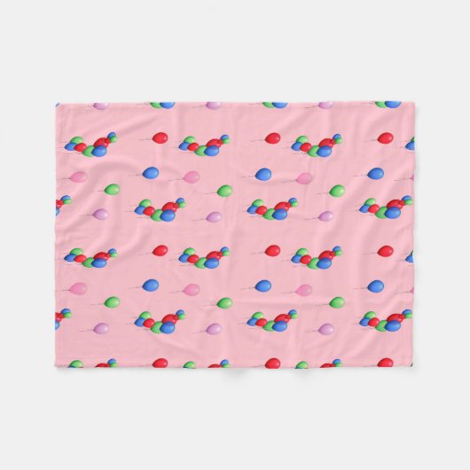 Niedliche Ballone Fleecedecke (Vorderseite (Horizontal))