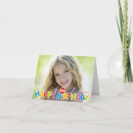 Niedliche Balloon Happy Birthday Card jedes Alter Karte