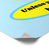 Niedliche Banane: Je älter du bist, desto besser b Poster (Ecke)