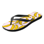 Niedliche Bananen Flip Flops Badesandalen (Schrägansicht)