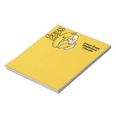 Niedliche Bananen-individuelle Name Notizblock (Rotiert)