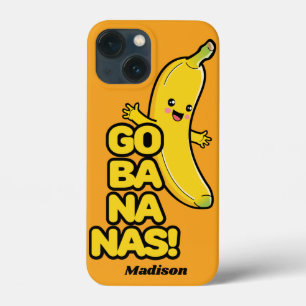 Niedliche Bananen-individuelle Name-Telefonfälle Case-Mate iPhone Hülle