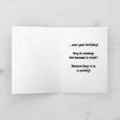 Niedliche Bananen über deinen Geburtstag mit Witz Karte (Innenseite)