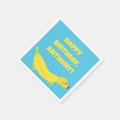 Niedliche Bananenhunde - Kundenspezifisches Party Serviette (Ecke)