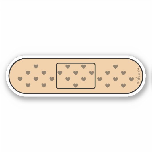 Niedliche Bandage im Skin Typ 1 Aufkleber (Vorderseite)