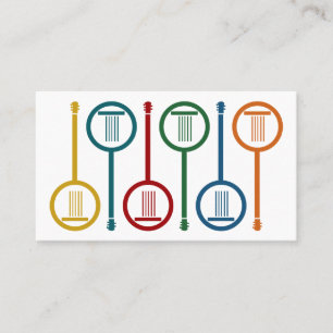 Niedliche Banjo-Visitenkarten Visitenkarte