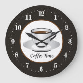 niedliche Bar Große Wanduhr (Vorderseite)