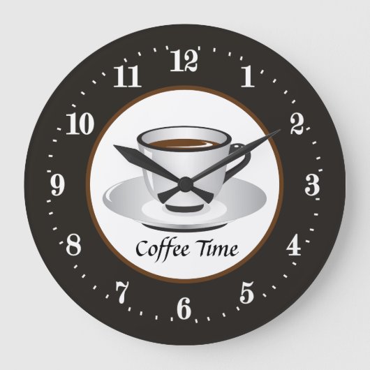 niedliche Bar Große Wanduhr (Vorderseite)