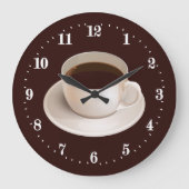 niedliche Bar Große Wanduhr (Vorderseite)