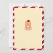 Niedliche Bär- und Hundefreitagsfeier Einladung (Rückseite)