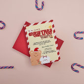 Niedliche Bär- und Hundefreitagsfeier Einladung