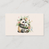 Niedliche Bären Babydusche Buchanforderung Rosa Begleitkarte (Rückseite)