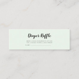 Niedliche Bären Babydusche - Preisgeld verlosen Mini Visitenkarte