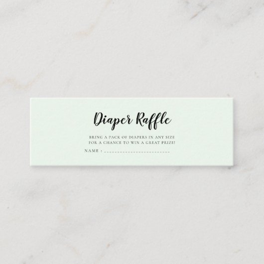 Niedliche Bären Babydusche - Preisgeld verlosen Mini Visitenkarte (Vorderseite)