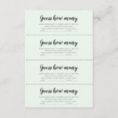 Niedliche Bären Babydusche Rate wie viele Spielkar Begleitkarte (Vorderseite)