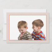 Niedliche Bären - Braun-Zwillinge zum Geburtstag Einladung (Rückseite)