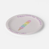 Niedliche Bären Eiskrem Kon Party Teller (Schrägansicht)