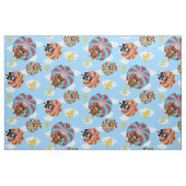 Niedliche Bären, Hunde und Katzen und bunte Fallsc Stoff (Fat Quarter (45,7 x 55,9 cm))