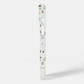 Niedliche Bären im Holzmuster Case-Mate iPhone Hülle (Rückseite / Links)