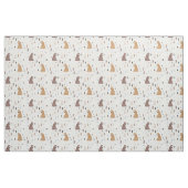 Niedliche Bären im Holzmuster Stoff (Fat Quarter (45,7 x 55,9 cm))