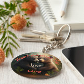 Niedliche Bären in der Liebe Schlüsselanhänger (Seite)