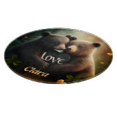 Niedliche Bären in der Liebe Schneidebrett (Ecke)