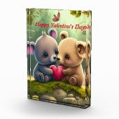 Niedliche Bären in der Liebe umarmen einander Fotoblock (Rechts)