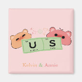 Niedliche Bären in Liebe Magnet (Vorne)