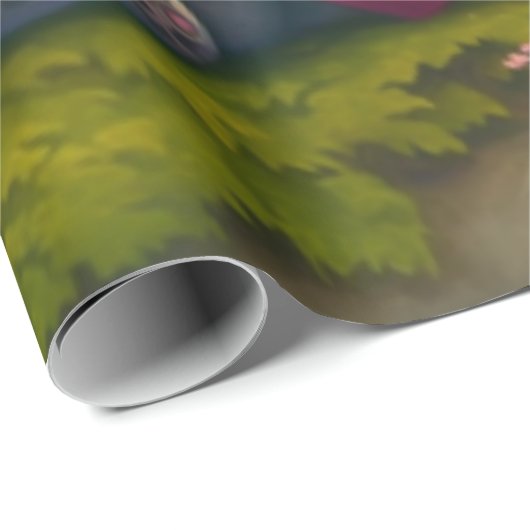 Niedliche Bären in Lieben Geschenkpapier (Rolleneckpunkt)