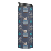 NIEDLICHE BÄREN IN SWEATERS HELLO WINTER THERMOSBECHER (Nach rechts gedreht)