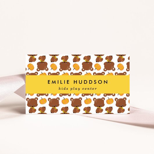 Niedliche Bären, Kinderspielzentrum, Aktivzentrum Visitenkarte