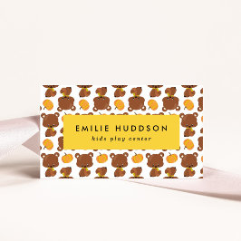 Niedliche Bären, Kinderspielzentrum, Aktivzentrum Visitenkarte