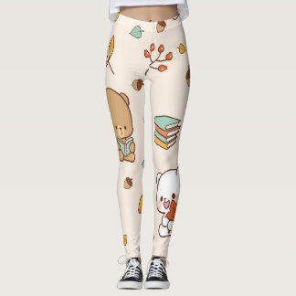 niedliche Bären mit Büchern Leggings