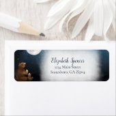 Niedliche Bären über der MondRücksendeadresse (Insitu)