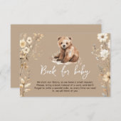 Niedliche Bärenaquarine Kinderduschkarte Begleitkarte (Vorne/Hinten)