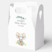 Niedliche Bärenballons und Eukalyptus Boy Babydusc Geschenkschachtel (Geöffnet)