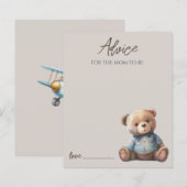 Niedliche Bärenberatung für Mommy Card (Vorne/Hinten)