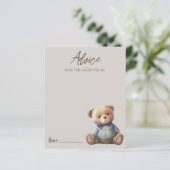 Niedliche Bärenberatung für Mommy Card (Stehend Vorderseite)