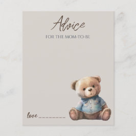 Niedliche Bärenberatung für Mommy Card