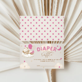 Niedliche Bärenblasen Rosa Windelwölfe Begleitkarte