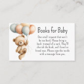 Niedliche Bärenbücher für Baby Begleitkarte (Vorderseite)